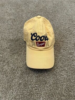 American Needle Coors Banquet Yellow Baseball Cap